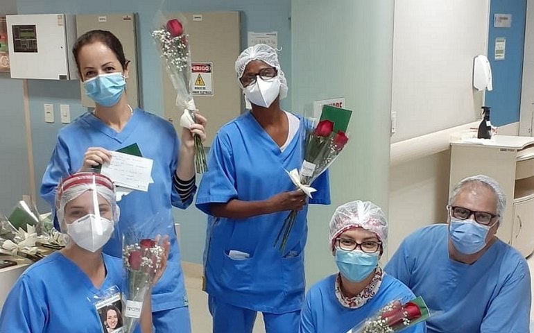 Floricultura presenteia milhares de profissionais da linha de frente no combate à COVID-19