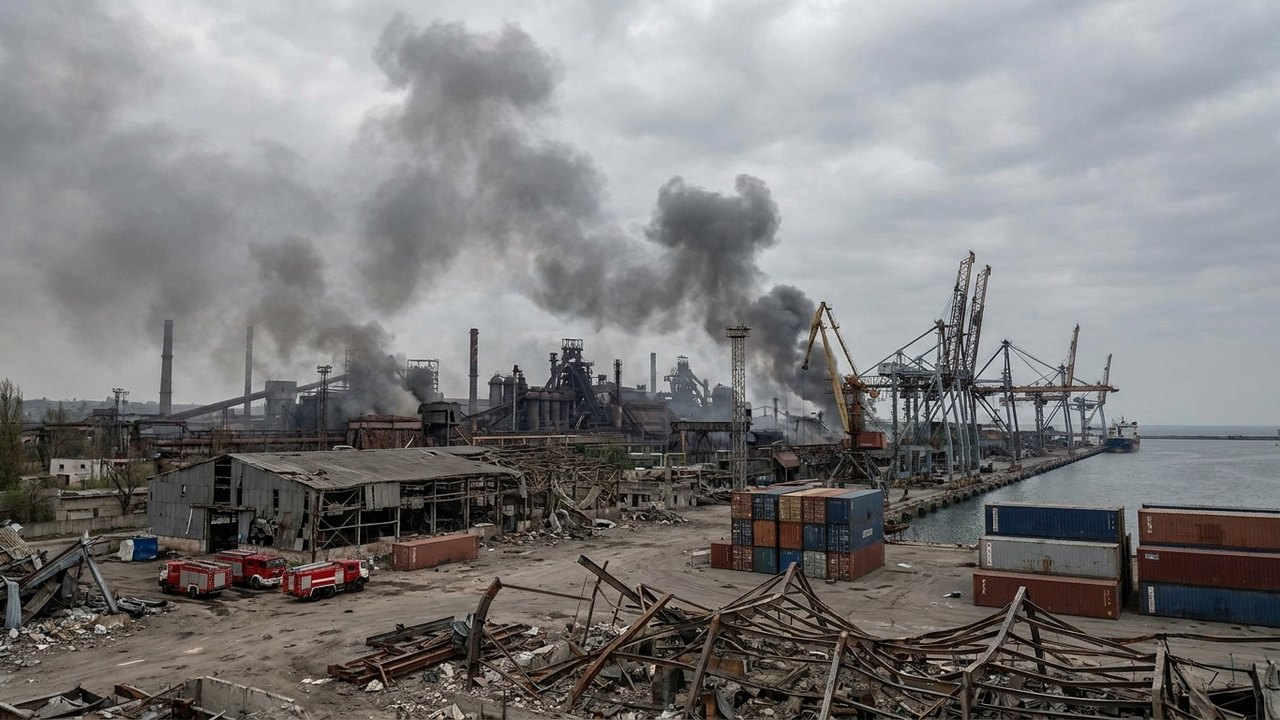 Rússia atinge indústria metalúrgica e infraestrutura portuária usadas pelas forças de Kiev
