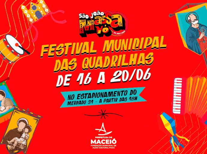 Festival Municipal de Quadrilhas Juninas começa nesta segunda-feira