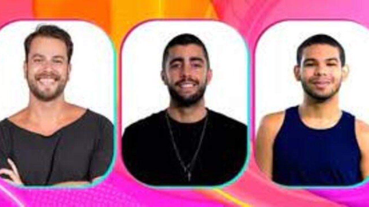 No ‘BBB 22’, Gustavo, Pedro Scooby e Vinicius disputam oitavo paredão