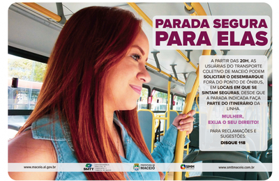 Parada Segura: SMTT intensifica campanha nos coletivos de Maceió