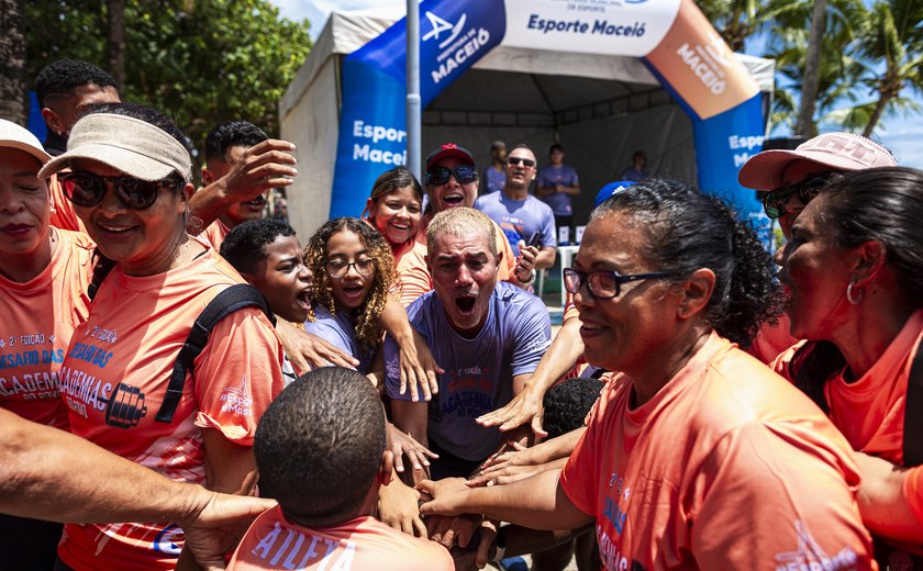 Desafio das Academias do Povo: esporte, integração e bem-estar marcam evento na praia de Pajuçara