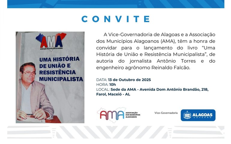 Vice-governador é destaque em lançamento do livro “Uma História de União e Resistência Municipalista”