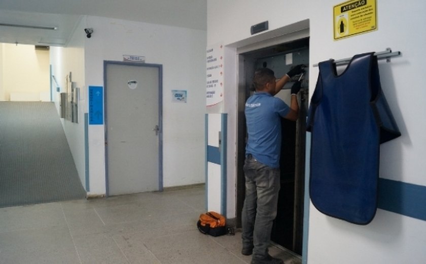 Sesau inicia manutenção de elevadores do Hospital Geral do Estado
