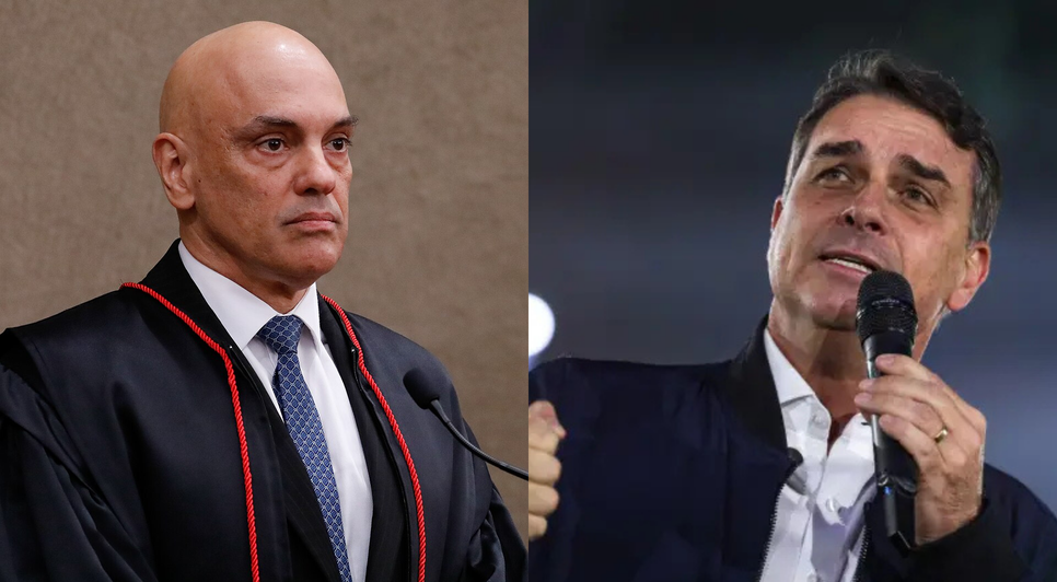 Flávio Bolsonaro acusa Moraes de ser "articulador político" de Lula