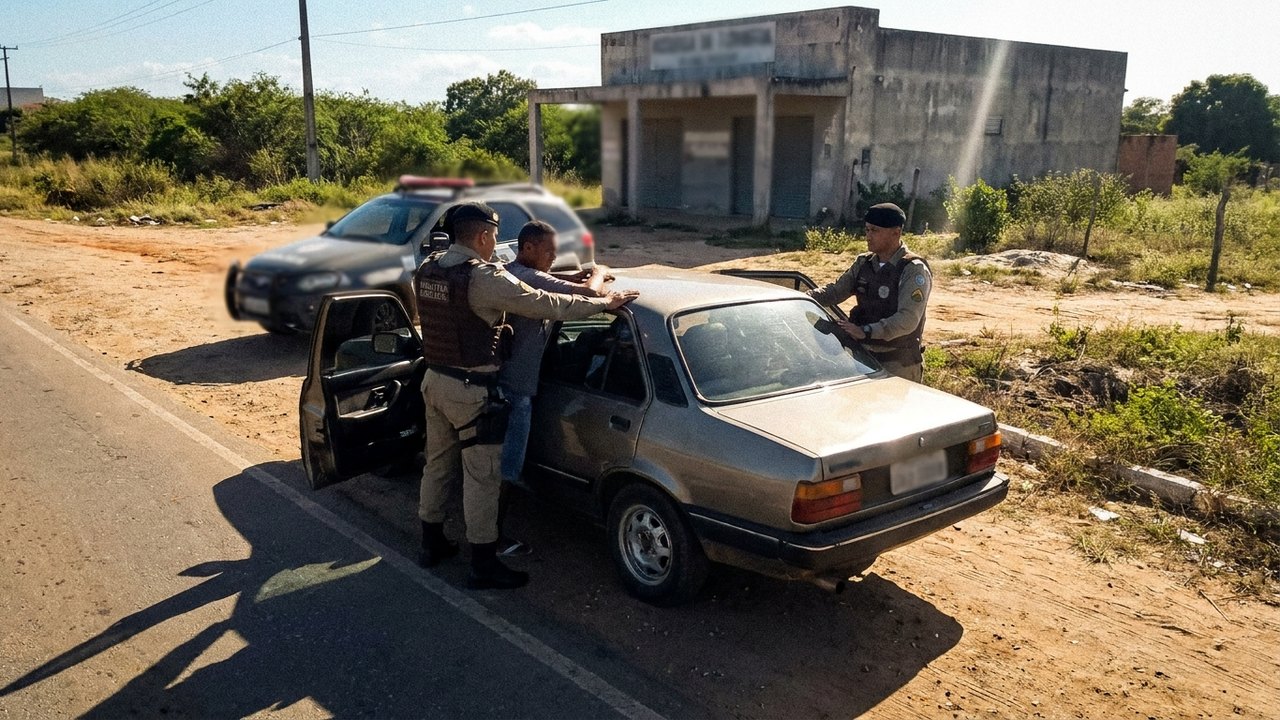 Infração de trânsito leva à prisão de procurado por estupro de vulnerável em Alagoas