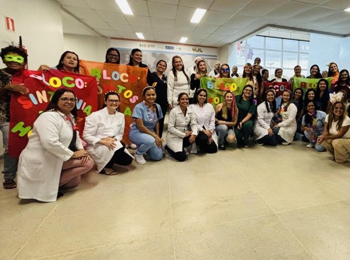 Bloquinho “Concentra mas não sai” leva alegria e conscientização aos pacientes do Hospital de Palmeira