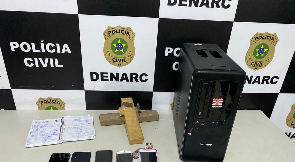 Casal é preso durante operação contra tráfico de drogas e lavagem de dinheiro em Sergipe / Foto: Foto: SSP/SE
