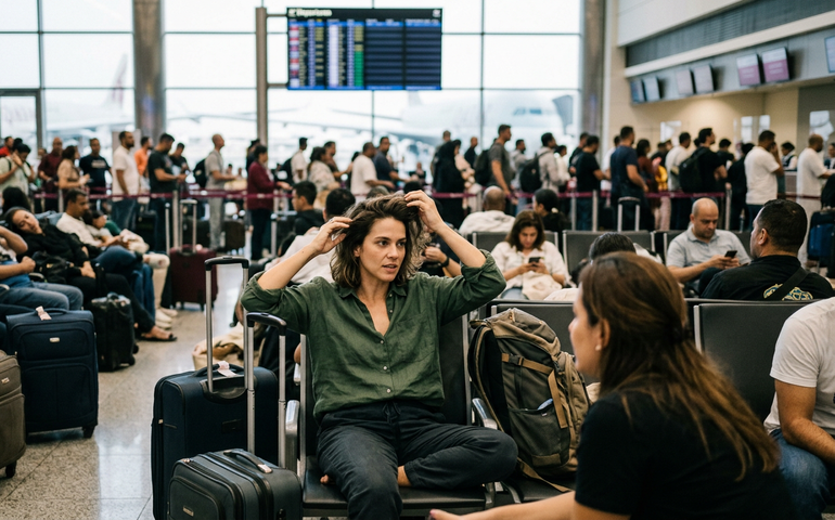 Com ajuda de brasileira, Miá Mello consegue voo para sair do Catar em meio à guerra: 'Lavando a alma'