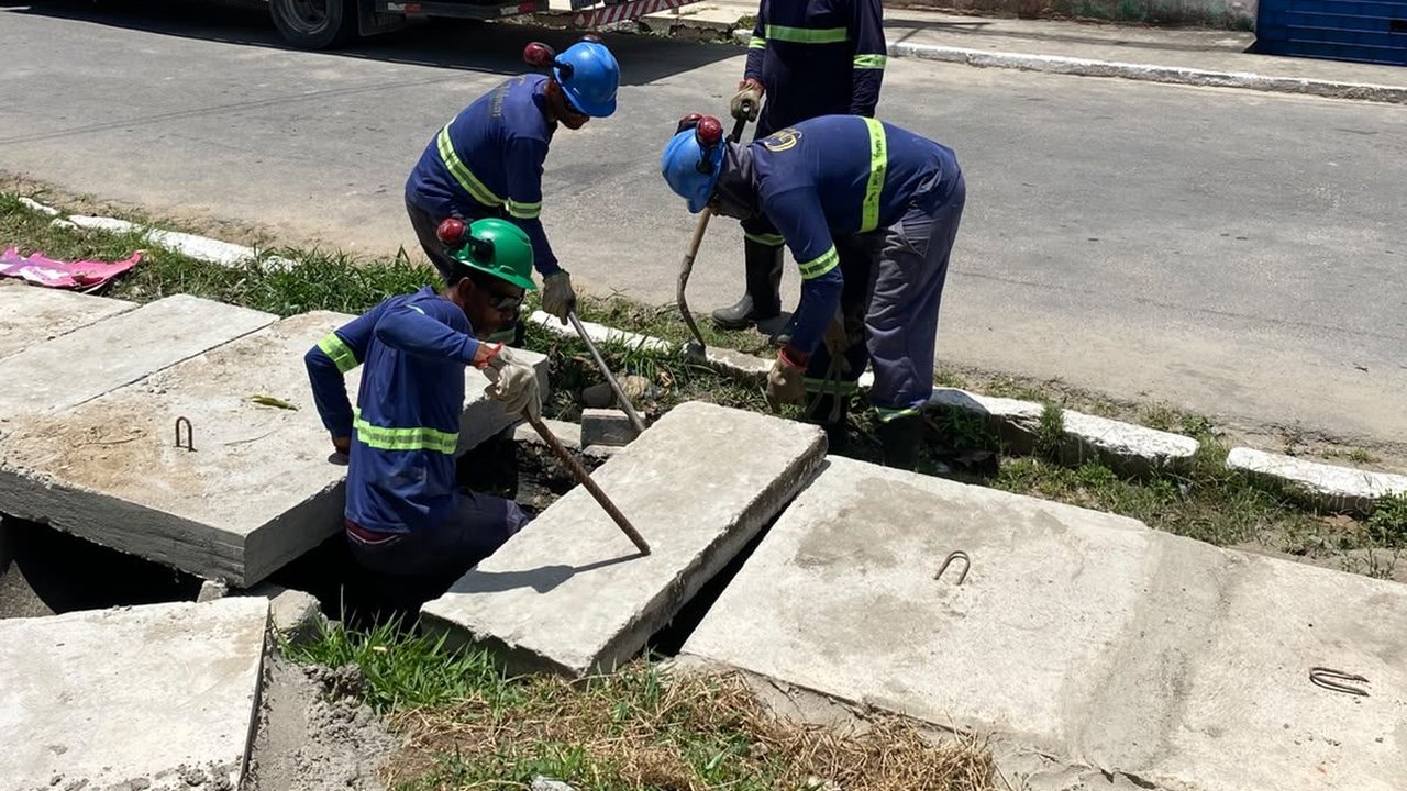 Infraestrutura realiza tamponamento de galeria pluvial em Fernão Velho