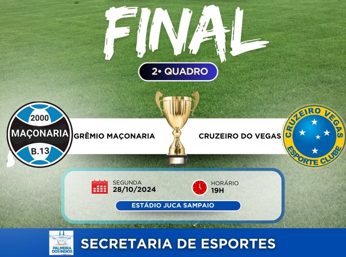 Prefeitura de Palmeira promove a grande final da IV Copa Palmeira de Futebol nesta segunda (28)