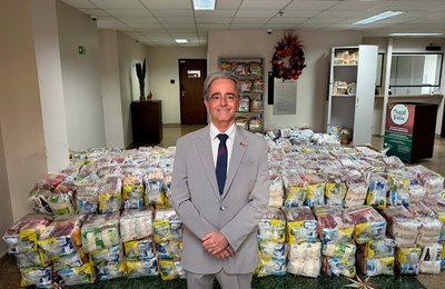 Sococo doa 300 cestas básicas para a campanha 'Natal sem Fome'