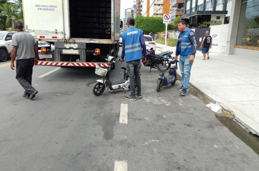 Semsc apreende bicicletas elétricas usadas em aluguel irregular na orla de Maceió