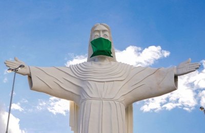 Monumentos de Palmeira dos Índios recebem máscaras de proteção