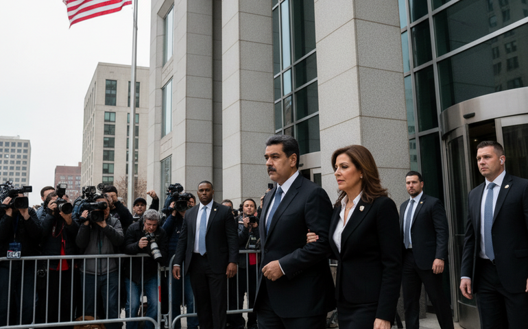 Maduro comparece a tribunal nos EUA para responder por acusações de narcotráfico