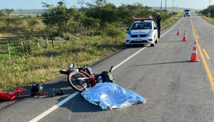 Motociclista morre após colidir com cavalo na Rodovia SE-179 em Sergipe