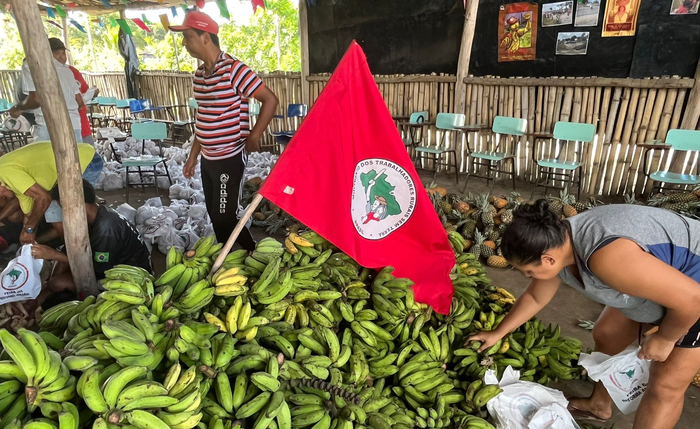 Batata, macaxeira, banana, abacaxi e outros itens produzidos nas áreas de Reforma Agrária