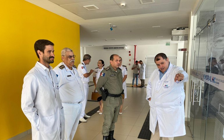Comandante da PM discute atendimento a militares em visita ao Hospital do Coração