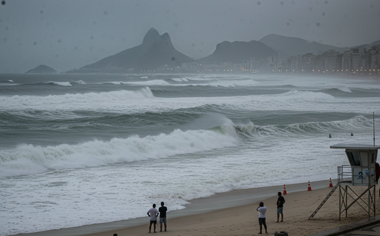 Rio tem alerta de ressaca durante o réveillon com ondas de até 2,5 metros