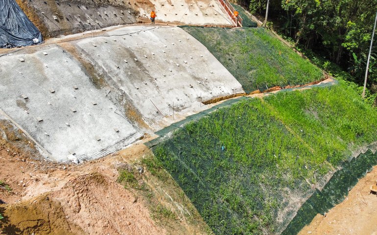 Obras de contenção contra deslizamentos foram concluídas em 16 encostas de Maceió