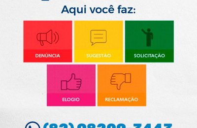 Ouvidoria da Saúde tem novo número para contato, em Palmeira