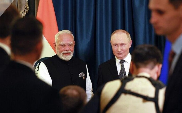 Relações entre a Rússia e a Índia são únicas, afirma presidente Putin