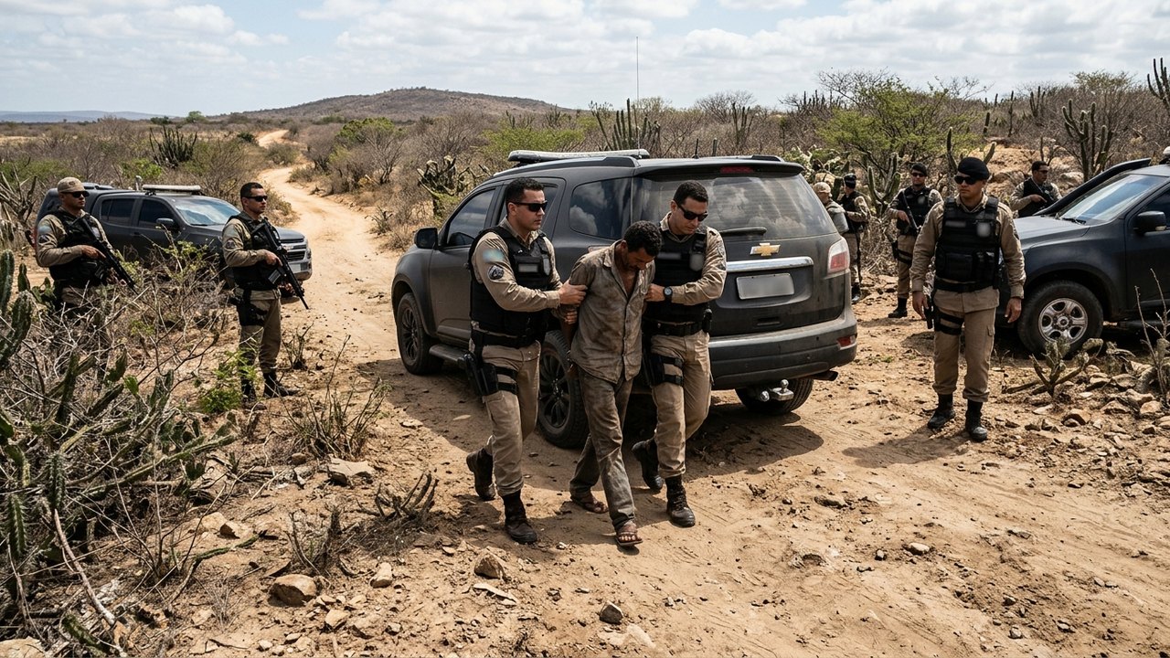 Ação integrada resulta na prisão de líder do Comando Vermelho no sertão de Alagoas