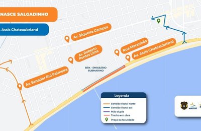 Renasce Salgadinho: confira o funcionamento da Av. Assis Chateaubriand com o avanço das obras