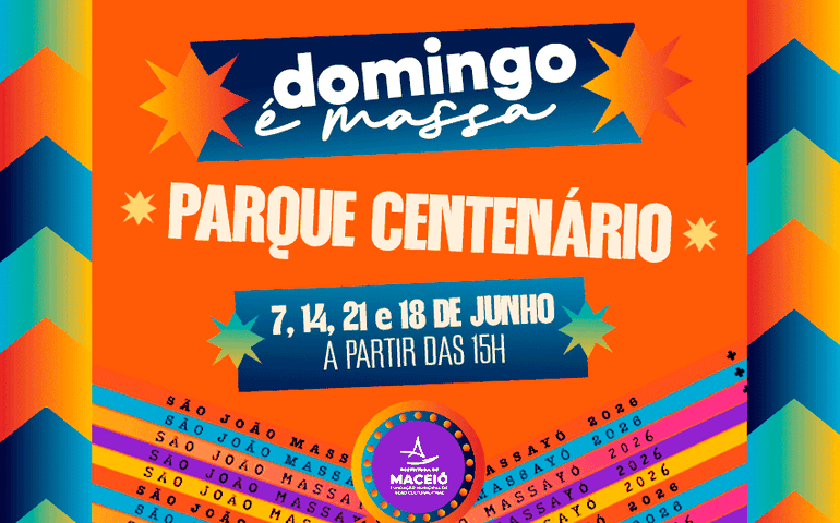 Domingo é Massa entra no clima junino com forró e teatro de bonecos no Parque Centenário