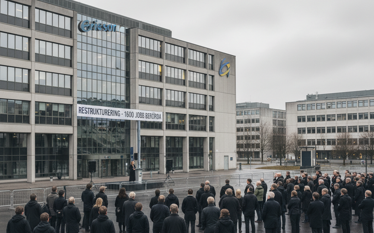 Ericsson pode cortar 12% da força de trabalho na Suécia para reduzir custos