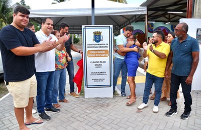 Prefeitura de Marechal inaugura praça Manoel Cícero dos Santos a primeira do Povoado Mucuri
