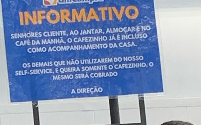 Café Grátis? Só para quem almoça e janta! O drama do cafezinho suspenso no Unicompra de Palmeira dos Índios