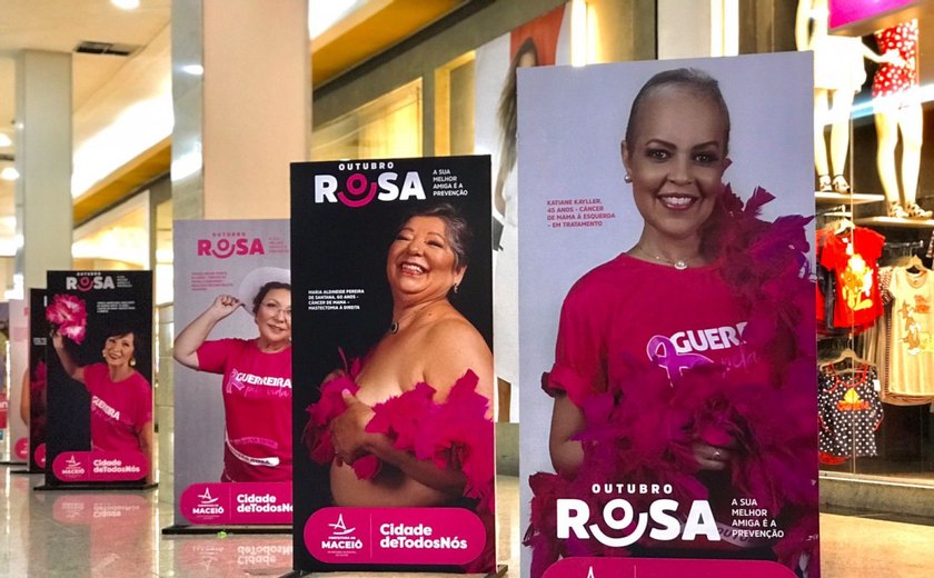 Prefeitura, instituições de apoio e shoppings conscientizam sobre o Outubro Rosa