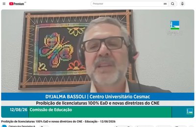 Cesmac leva experiência de excelência em EAD a debate nacional na Câmara dos Deputados