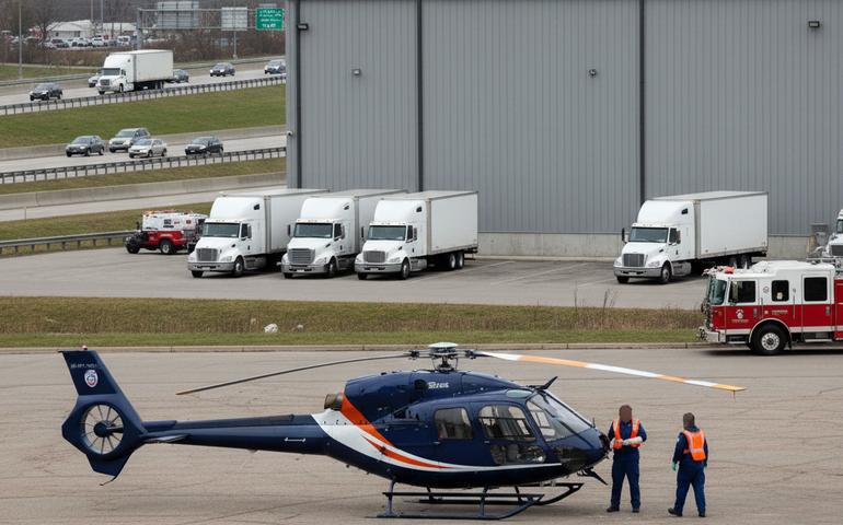 Helicóptero da Band faz pouso de emergência após pane em Guarulhos