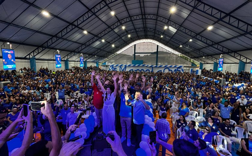 Na maior convenção da história política de Novo Lino, prefeita Marcela Gomes tem sua candidatura à reeleição homologada