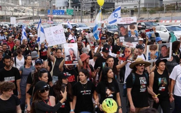 Milhares marcham em apoio a Gaza em várias cidades do mundo, um ano após o ataque do Hamas, em 7 de outubro; fotos