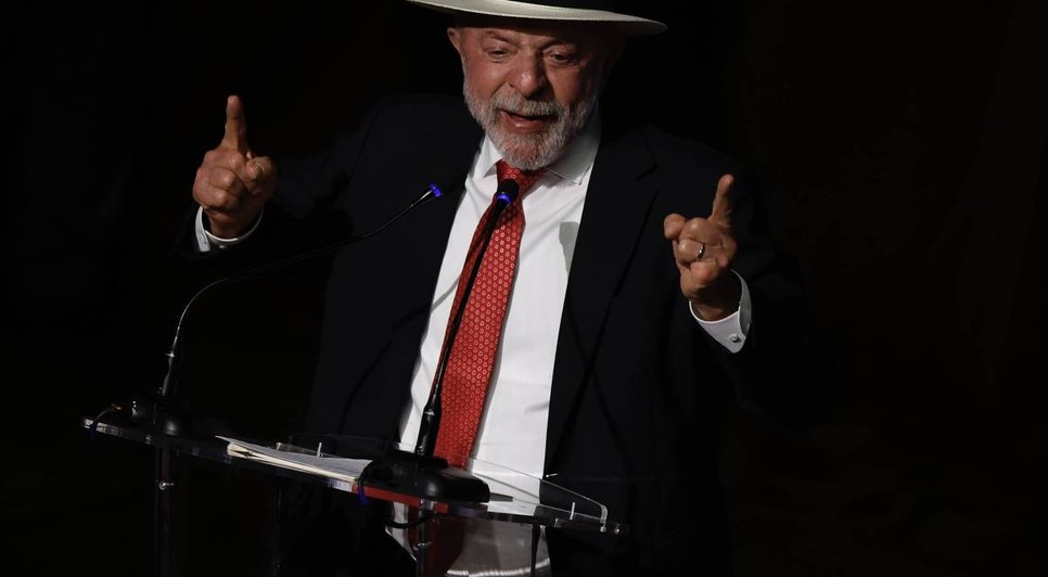 Lula durante anúncio. Fonte: Internet