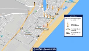 Operação de trânsito réveillon Aracaju / Foto: SMTT