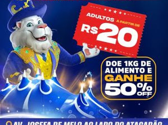 Internacional Circo Kroner lança Campanha Meia Solidária em Maceió nas últimas semanas da temporada