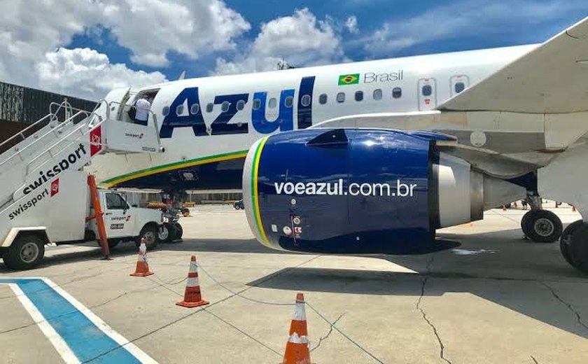 Azul anuncia incremento de 112% nos voos dedicados a baixa temporada em Alagoas