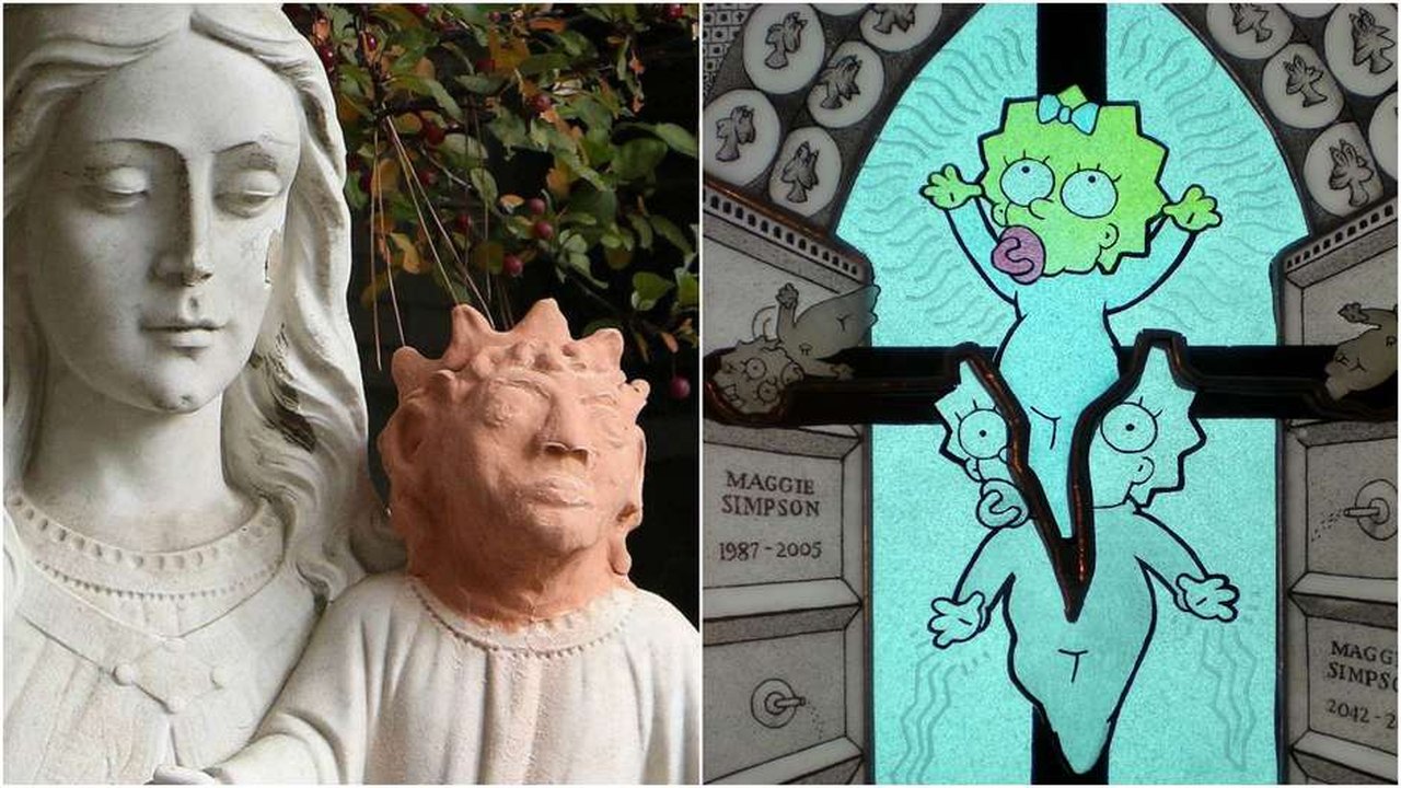 Restauração polêmica no Canadá deixa imagem de menino Jesus com aparência de Maggie Simpson