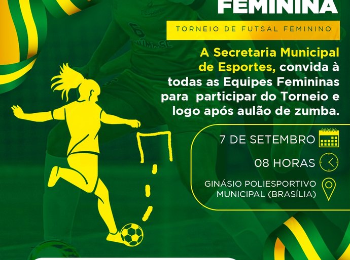 Prefeitura de Piaçabuçu vai realizar o Torneio da independência de futsal feminino