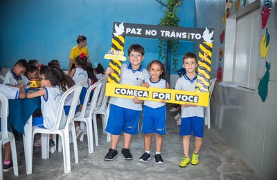Departamento de Trânsito encerra Maio Amarelo com ação voltada a crianças