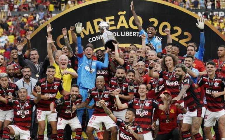 Seleção da Libertadores tem 10 atletas do futebol brasileiro, com 6 do Flamengo