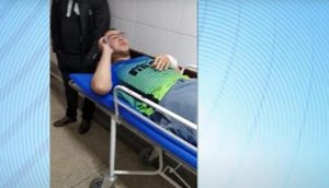 Ele foi ferido na mão e na perna |Foto: redes sociais / Foto: Ele foi ferido na mão e na perna |Foto: redes sociais