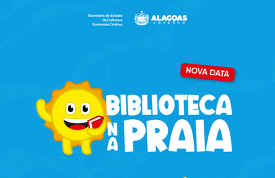 Biblioteca na Praia levará atividades gratuitas para a orla de Maceió no domingo
