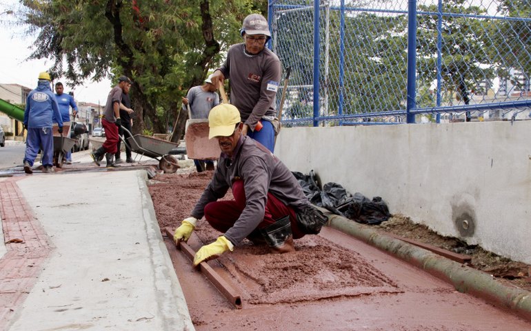 Parque da Mulher recebe nova etapa de concretagem