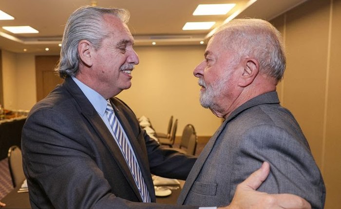 Luiz Inácio Lula da Silva e o presidente da Argentina, Alberto Fernández Luiz Inácio Lula da Silva e o presidente da Argentina, Alberto Fernández