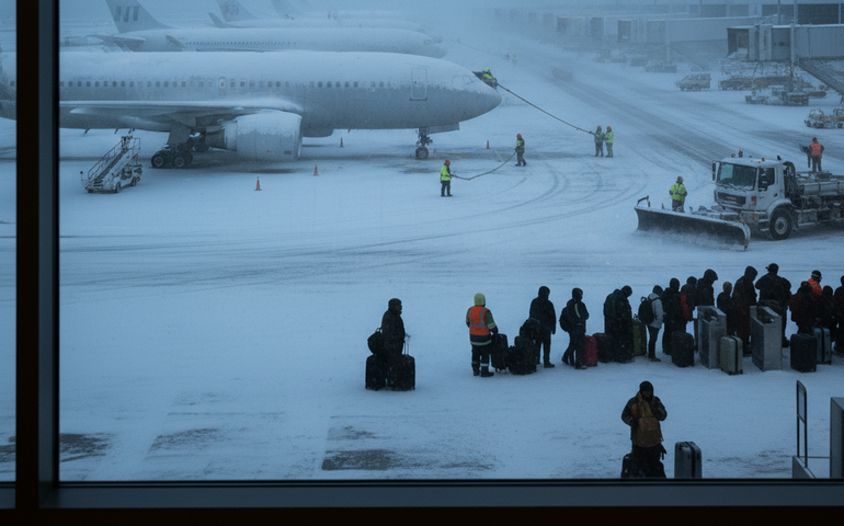 Nevasca coloca Nova York em alerta e provoca cancelamentos de voos